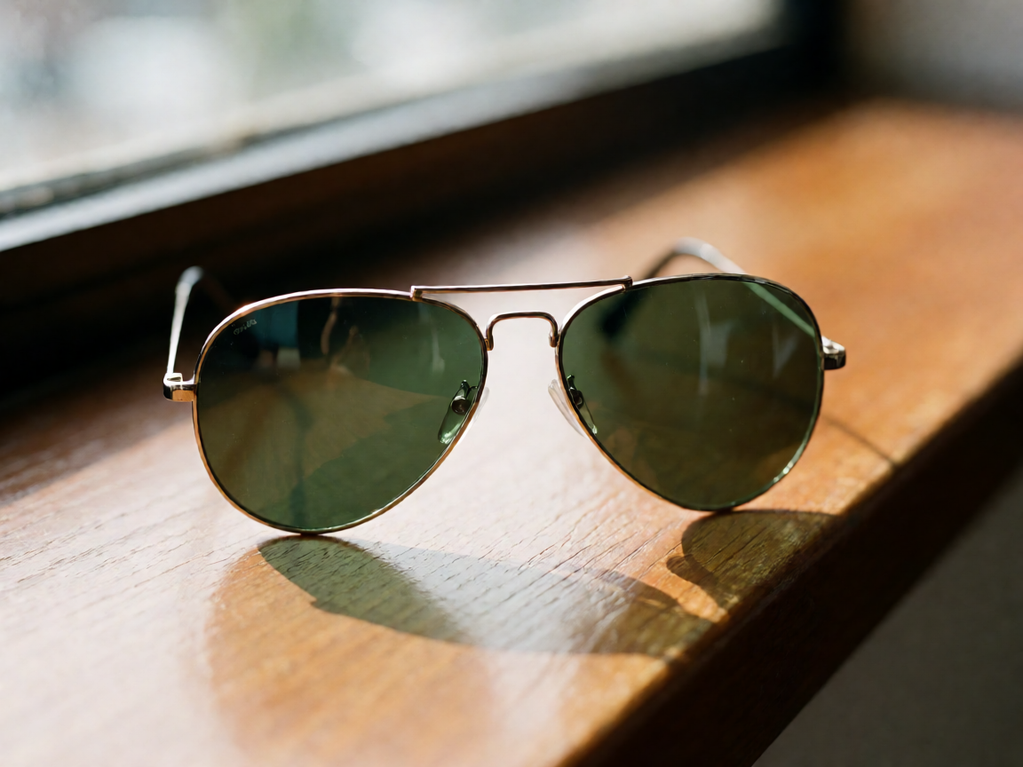 Ray-Ban飞行员太阳镜经典Aviator款式绿色镜片